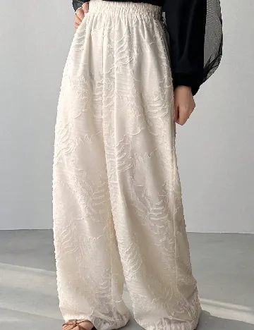 Pantaloni SHEIN, ecru