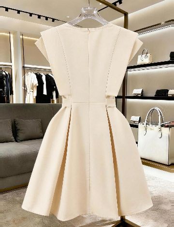 Rochie scurta SHEIN, crem