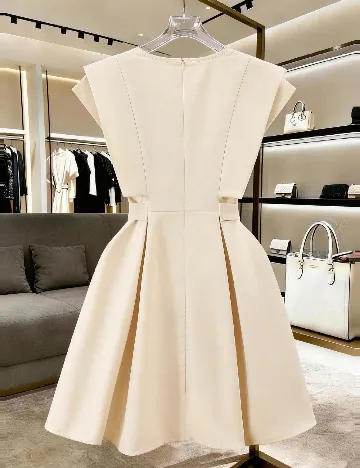 Rochie scurta SHEIN, crem