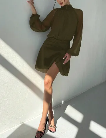 Rochie scurta SHEIN, verde