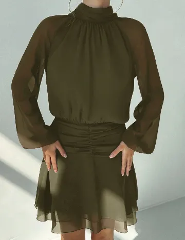 Rochie scurta SHEIN, verde