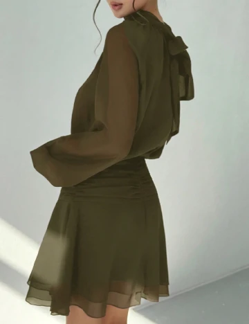 Rochie scurta SHEIN, verde
