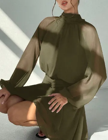 Rochie scurta SHEIN, verde