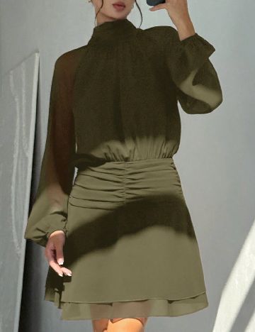 Rochie scurta SHEIN, verde