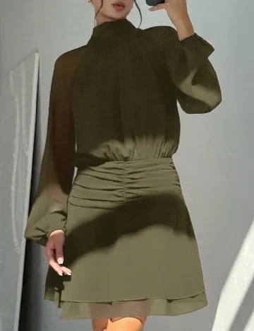 Rochie scurta SHEIN, verde