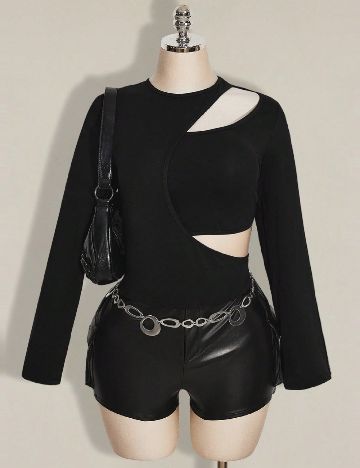 Bluza SHEIN CURVE, negru