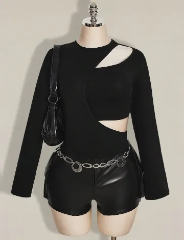 Bluza SHEIN CURVE, negru