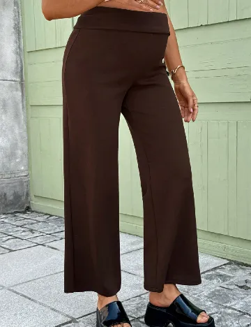 Pantaloni SHEIN Maternity, maro