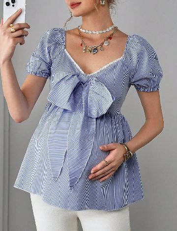 Bluza SHEIN Maternity, albastru