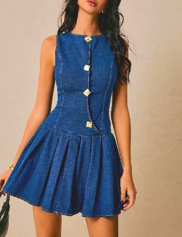 Rochie scurta SHEIN, albastru