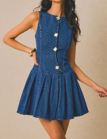 Rochie scurta SHEIN, albastru