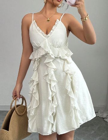 Rochie scurta SHEIN, ecru