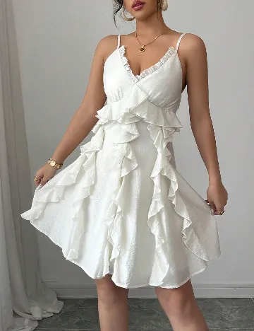 Rochie scurta SHEIN, ecru