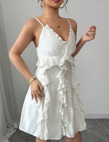 Rochie scurta SHEIN, ecru