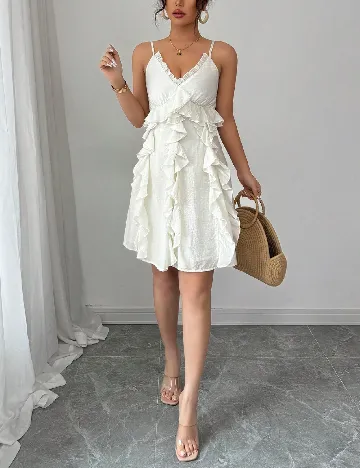 Rochie scurta SHEIN, ecru
