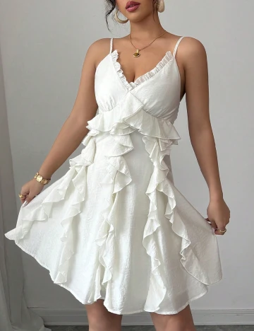 Rochie scurta SHEIN, ecru