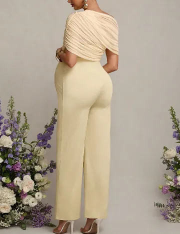 Salopeta SHEIN Maternity, crem