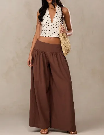Pantaloni SHEIN, maro