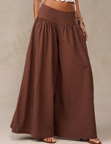 Pantaloni SHEIN, maro