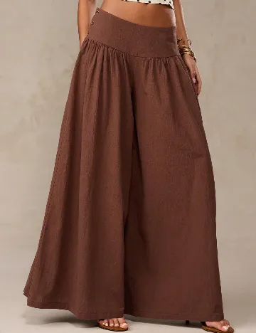 Pantaloni SHEIN, maro
