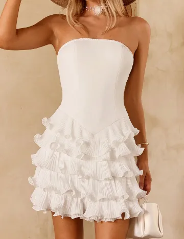 Rochie scurta SHEIN, alb