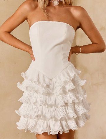 Rochie scurta SHEIN, alb
