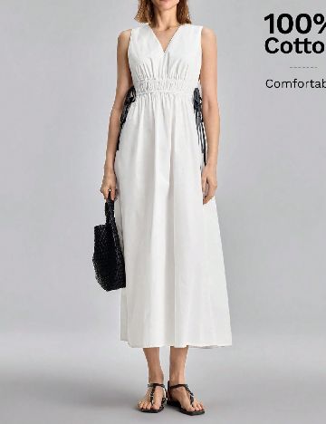 Rochie medie SHEIN, alb