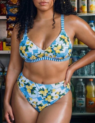 Costum de baie SHEIN CURVE, mix culori