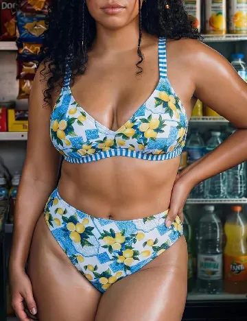 Costum de baie SHEIN CURVE, mix culori