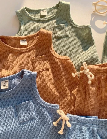 Set compleuri 3 bucati Shein Kids, mix culori