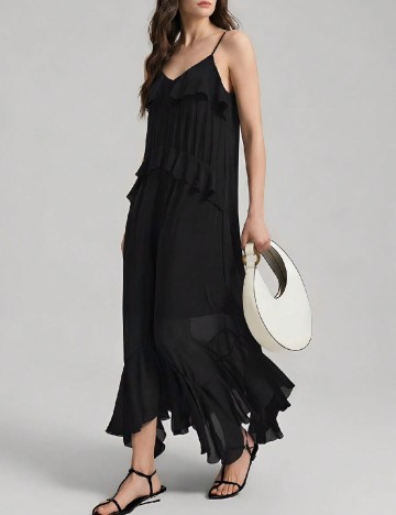 Rochie lunga Ontre, negru