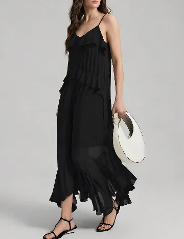 Rochie lunga Ontre, negru