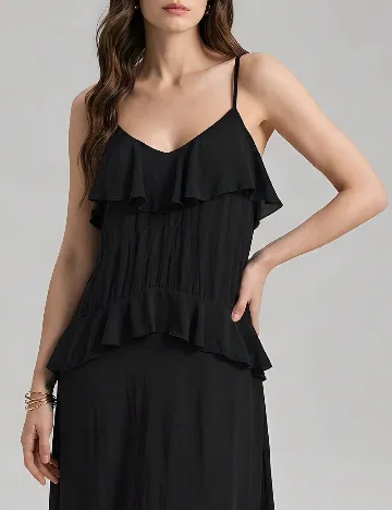 Rochie lunga Ontre, negru