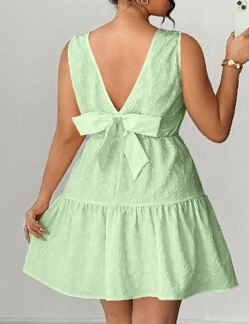 Rochie scurta SHEIN CURVE, verde
