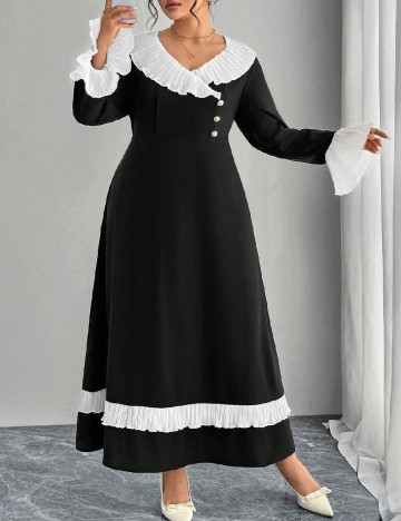 Rochie lunga SHEIN CURVE, negru
