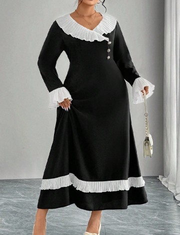 Rochie lunga SHEIN CURVE, negru