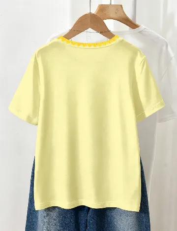 Tricou Shein Kids, galben