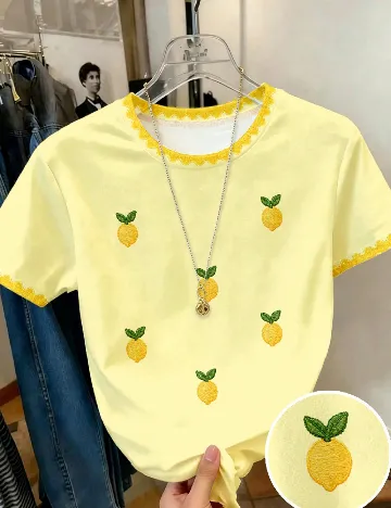 Tricou Shein Kids, galben