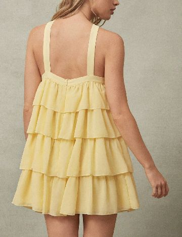 Rochie scurta SHEIN, galben deschis