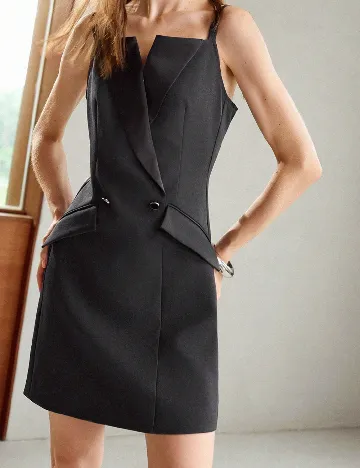 Rochie scurta MOTF, gri inchis