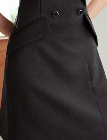 Rochie scurta MOTF, gri inchis