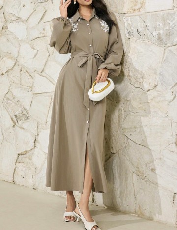 Rochie lunga SHEIN, gri