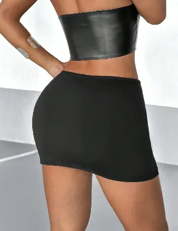 Fusta pantalon SHEIN, negru