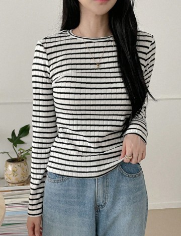 Bluza Dazy, alb/negru