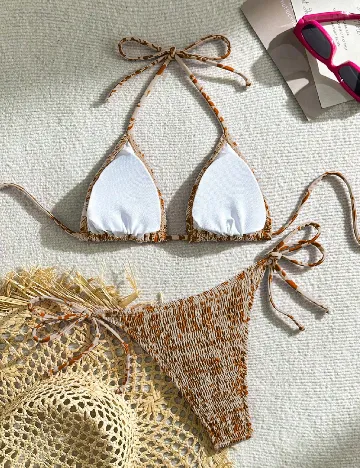 Costum de baie SHEIN, maro