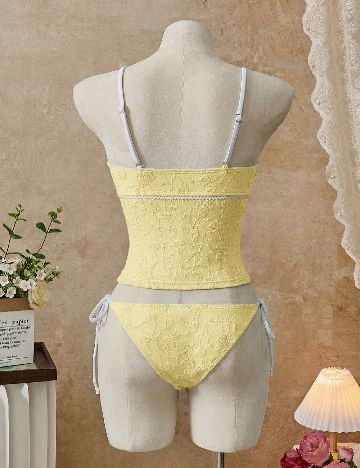 Costum de baie SHEIN, galben
