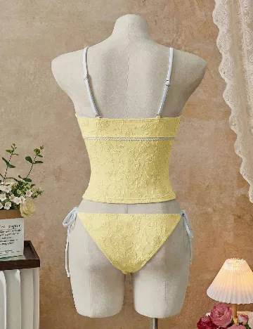 Costum de baie SHEIN, galben