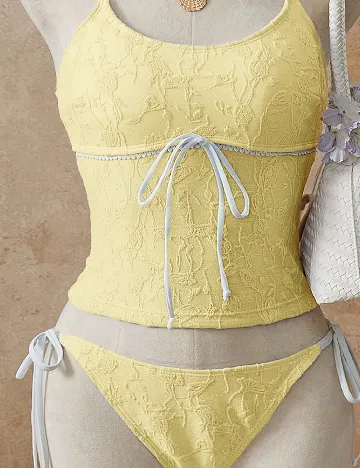 Costum de baie SHEIN, galben