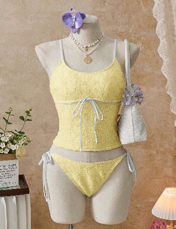 Costum de baie SHEIN, galben