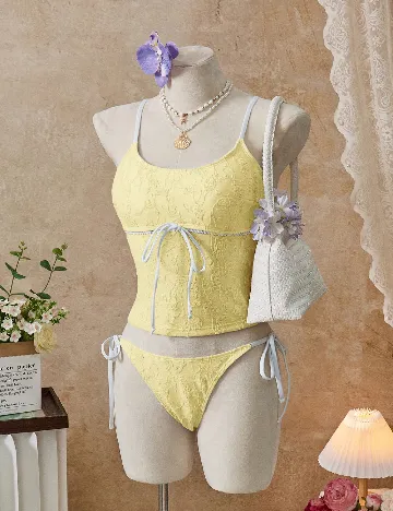 Costum de baie SHEIN, galben